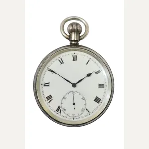 Rolex - A Gentleman's Silver Pocket Watch c.1919